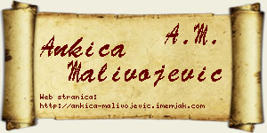 Ankica Malivojević vizit kartica